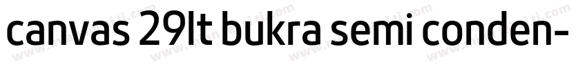 canvas 29lt bukra semi conden字体转换